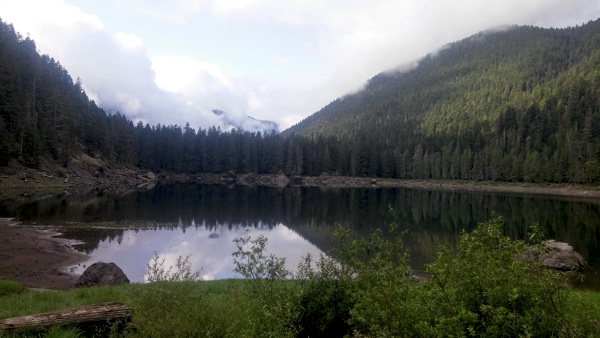 The view of Lena Lake from our campsite.