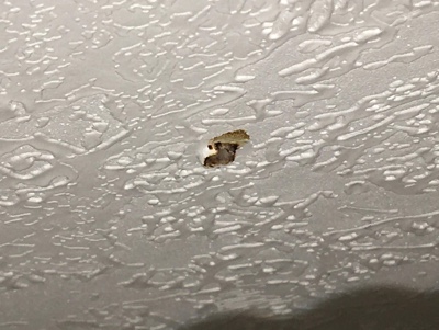 A tiny, leaky hole in the ceiling