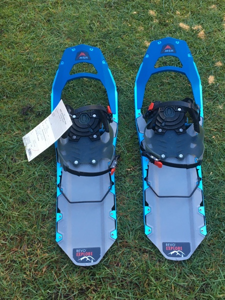 Brand new snowshoes! MSR Revo Explorers from REI